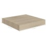 Set of 2 floating wall shelves MDF oak 23x23.5x3.8 cm by vidaXL, Shelves and shelves - Ref: Foro24-323866, Price: 19,37 €, Di...