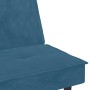 Sofá cama con portavasos terciopelo azul de vidaXL, Sofás - Ref: Foro24-351919, Precio: 239,30 €, Descuento: %