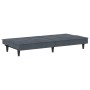 Sofá cama con portavasos terciopelo gris oscuro de vidaXL, Sofás - Ref: Foro24-351921, Precio: 272,19 €, Descuento: %