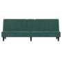 Dunkelgrünes Samtschlafsofa mit Getränkehalter von vidaXL, Sofas - Ref: Foro24-351922, Preis: 239,99 €, Rabatt: %