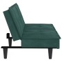 Sofá cama con portavasos terciopelo verde oscuro de vidaXL, Sofás - Ref: Foro24-351922, Precio: 240,08 €, Descuento: %