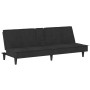 Sofá cama con portavasos terciopelo negro de vidaXL, Sofás - Ref: Foro24-351924, Precio: 254,02 €, Descuento: %