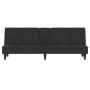 Sofá cama con portavasos terciopelo negro de vidaXL, Sofás - Ref: Foro24-351924, Precio: 254,02 €, Descuento: %