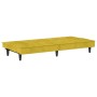 Sofá cama con portavasos terciopelo amarillo de vidaXL, Sofás - Ref: Foro24-351925, Precio: 239,17 €, Descuento: %