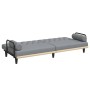 Sofá cama con reposabrazos tela gris claro de vidaXL, Sofás - Ref: Foro24-351937, Precio: 248,99 €, Descuento: %