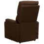 Sillón elevable tela marrón oscuro de vidaXL, Sillones - Ref: Foro24-329744, Precio: 506,16 €, Descuento: %