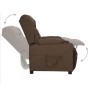 Sillón reclinable de tela marrón de vidaXL, Sillones - Ref: Foro24-339052, Precio: 244,73 €, Descuento: %