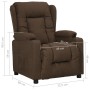 Sillón reclinable de tela marrón de vidaXL, Sillones - Ref: Foro24-339052, Precio: 244,73 €, Descuento: %