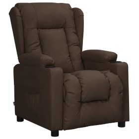 Brown Faux Leather Recliner by vidaXL, Armchairs - Ref: Foro24-339069, Price: 248,99 €, Discount: %