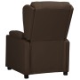 Sillón reclinable de cuero sintético marrón de vidaXL, Sillones - Ref: Foro24-339069, Precio: 248,66 €, Descuento: %