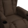 Sillón reclinable de cuero sintético marrón de vidaXL, Sillones - Ref: Foro24-339069, Precio: 248,66 €, Descuento: %