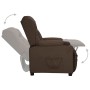 Sillón reclinable de cuero sintético marrón de vidaXL, Sillones - Ref: Foro24-339069, Precio: 248,66 €, Descuento: %