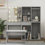 Sonoma Gray Plywood LED Vanity Set by vidaXL, Bedroom furniture sets - Ref: Foro24-3114105, Price: 270,79 €, Discount: %