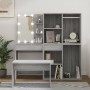 Sonoma Gray Plywood LED Vanity Set by vidaXL, Bedroom furniture sets - Ref: Foro24-3114105, Price: 270,79 €, Discount: %