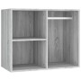 Juego de tocador con LED madera contrachapada gris Sonoma de vidaXL, Conjuntos de muebles para dormitorios - Ref: Foro24-3114...