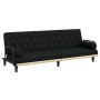 Sofá cama con reposabrazos tela negro de vidaXL, Sofás - Ref: Foro24-351939, Precio: 264,87 €, Descuento: %