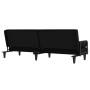 Sofá cama con reposabrazos tela negro de vidaXL, Sofás - Ref: Foro24-351939, Precio: 264,87 €, Descuento: %