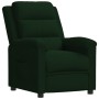 Dark Green Velvet Recliner by vidaXL, Armchairs - Ref: Foro24-342379, Price: 205,64 €, Discount: %