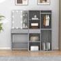 Dressing table with LED and Sonoma gray plywood cabinet by vidaXL, Bedroom Dressers - Ref: Foro24-3120189, Price: 206,68 €, D...