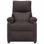 Sillón de masaje reclinable de tela marrón oscuro de vidaXL, Sillones - Ref: Foro24-342455, Precio: 194,64 €, Descuento: %