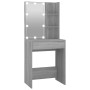 Dressing table with LED and Sonoma gray plywood cabinet by vidaXL, Bedroom Dressers - Ref: Foro24-3120189, Price: 206,68 €, D...