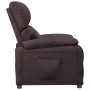 Sillón de masaje reclinable de tela marrón oscuro de vidaXL, Sillones - Ref: Foro24-342455, Precio: 194,64 €, Descuento: %