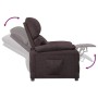 Sillón de masaje reclinable de tela marrón oscuro de vidaXL, Sillones - Ref: Foro24-342455, Precio: 194,64 €, Descuento: %