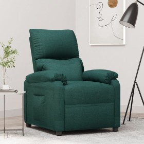 Sillón reclinable de tela verde oscuro de vidaXL, Sillones - Ref: Foro24-342456, Precio: 205,99 €, Descuento: %