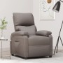 Sillón reclinable de tela gris taupe de vidaXL, Sillones - Ref: Foro24-342458, Precio: 204,64 €, Descuento: %