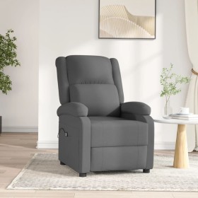 Sillón reclinable eléctrico de tela gris oscuro de vidaXL, Sillones - Ref: Foro24-3073728, Precio: 229,65 €, Descuento: %