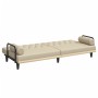 Sofa bed with armrests in cream fabric by vidaXL, Sofas - Ref: Foro24-351940, Price: 234,99 €, Discount: %