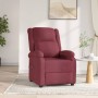 Sillón reclinable eléctrico tela rojo tinto de vidaXL, Sillones - Ref: Foro24-3098356, Precio: 257,67 €, Descuento: %