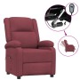 Sillón reclinable eléctrico tela rojo tinto de vidaXL, Sillones - Ref: Foro24-3098356, Precio: 257,99 €, Descuento: %