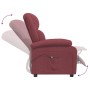 Sillón reclinable eléctrico tela rojo tinto de vidaXL, Sillones - Ref: Foro24-3098356, Precio: 257,99 €, Descuento: %