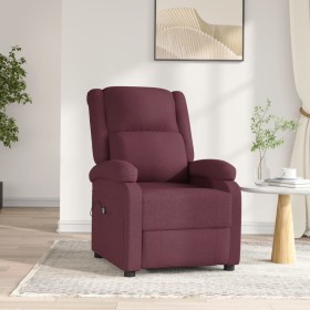 Sillón reclinable eléctrico tela color morado de vidaXL, Sillones - Ref: Foro24-3098359, Precio: 245,99 €, Descuento: %