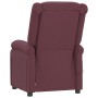 Sillón reclinable eléctrico tela color morado de vidaXL, Sillones - Ref: Foro24-3098359, Precio: 245,91 €, Descuento: %