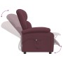 Sillón reclinable eléctrico tela color morado de vidaXL, Sillones - Ref: Foro24-3098359, Precio: 245,91 €, Descuento: %