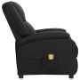 Sillón de masaje eléctrico cuero auténtico negro de vidaXL, Sillones - Ref: Foro24-3098389, Precio: 431,84 €, Descuento: %