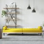 Sofa bed with armrests light yellow fabric by vidaXL, Sofas - Ref: Foro24-351941, Price: 227,30 €, Discount: %