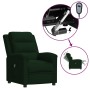 Sillón reclinable eléctrico de terciopelo verde oscuro de vidaXL, Sillones - Ref: Foro24-3099003, Precio: 248,67 €, Descuento: %