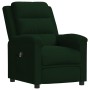 Sillón reclinable eléctrico de terciopelo verde oscuro de vidaXL, Sillones - Ref: Foro24-3099003, Precio: 248,67 €, Descuento: %