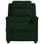 Sillón reclinable eléctrico de terciopelo verde oscuro de vidaXL, Sillones - Ref: Foro24-3099003, Precio: 248,67 €, Descuento: %