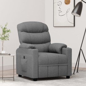 Sillón reclinable eléctrico tela gris claro de vidaXL, Sillones - Ref: Foro24-3143491, Precio: 284,92 €, Descuento: %