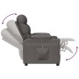 Sillón reclinable eléctrico de tela gris oscuro de vidaXL, Sillones - Ref: Foro24-3143492, Precio: 284,92 €, Descuento: %