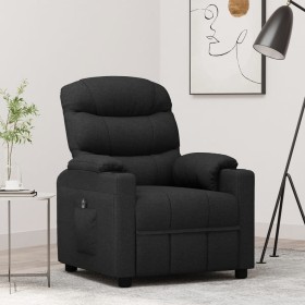 Sillón reclinable eléctrico de tela negro de vidaXL, Sillones - Ref: Foro24-3143493, Precio: 284,99 €, Descuento: %