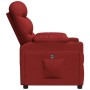 Sillón reclinable eléctrico tela rojo tinto de vidaXL, Sillones - Ref: Foro24-3143494, Precio: 285,52 €, Descuento: %