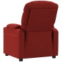 Sillón reclinable eléctrico tela rojo tinto de vidaXL, Sillones - Ref: Foro24-3143494, Precio: 285,52 €, Descuento: %