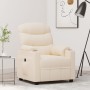 Sillón reclinable eléctrico de tela crema de vidaXL, Sillones - Ref: Foro24-3143500, Precio: 284,92 €, Descuento: %