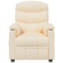 Sillón reclinable eléctrico de tela crema de vidaXL, Sillones - Ref: Foro24-3143500, Precio: 284,92 €, Descuento: %