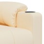 Sillón reclinable eléctrico de tela crema de vidaXL, Sillones - Ref: Foro24-3143500, Precio: 284,92 €, Descuento: %